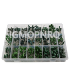 660PCS/lot 24Value Capacitor Kit 100V 2A221J To 2A474J Polyester Film Capacitor Assorted Kit 0.47nF 0.68nF 1nF 2.2nF Capacitors
