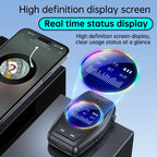 AUX Bluetooth 5.4 Audio Adapter Receiver Transmitter 4 in 1 With Display Screen Support TF Card For Car TV PC Speaker 3.5mm