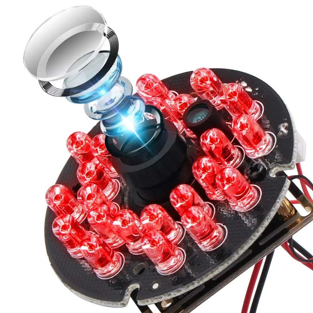 ELP 850nm / 940nm Night Vision Infrared Light 5V 24pcs IR LED Board for CCTV Surveillance USB Camera