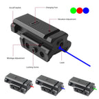 Rechargeable Blue/Green/Red Laser Sight fit 20mm/11mm for Picatinny Weaver Rail for Pistol Glock Rifle Laser Sight