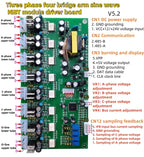 Three phase four bridge arm sine wave IGBT module driver board