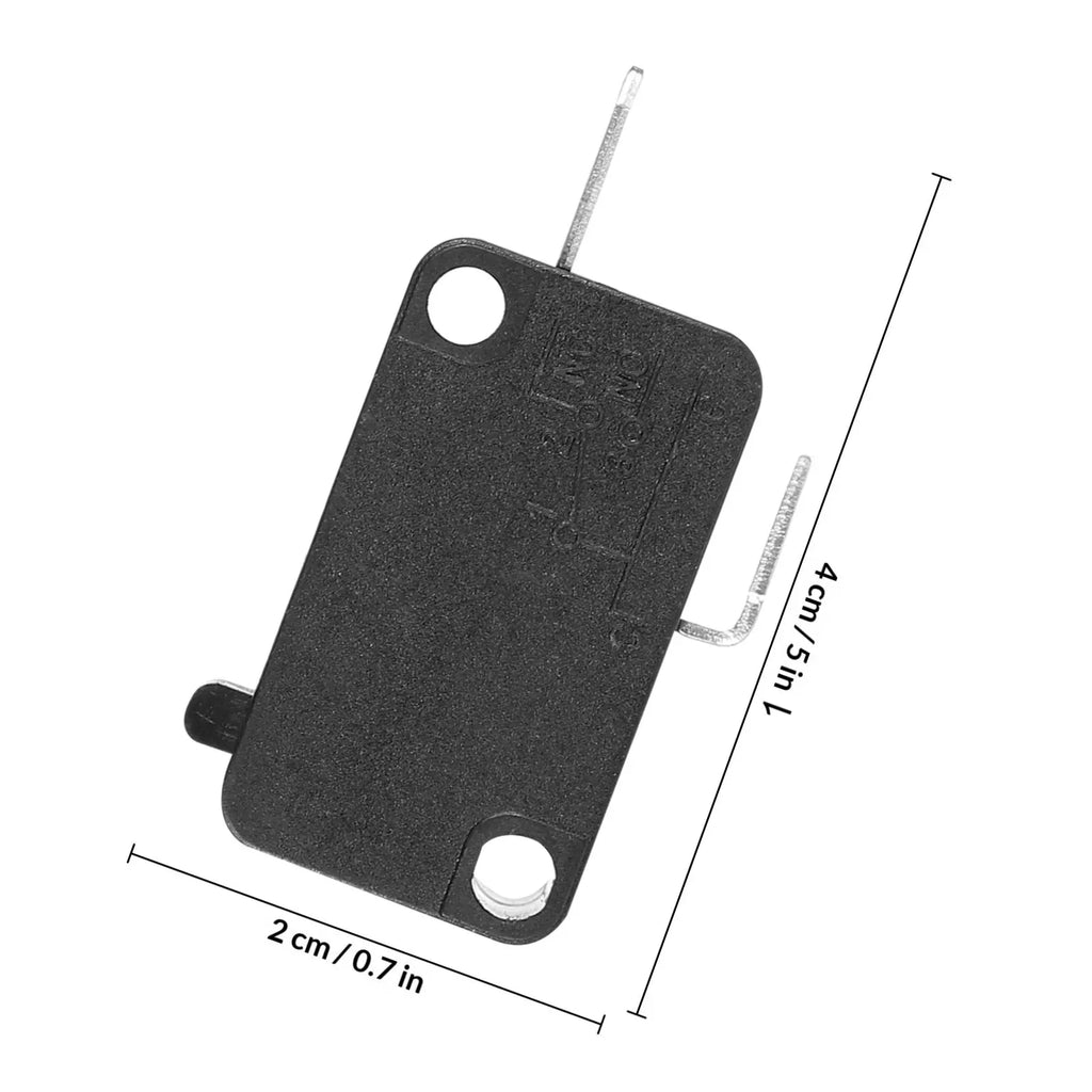 10Pcs Normally Close Micro 16a Limit Switch Replacement Snap Spdt Microwave Oven Washer Rice Cooker Door Button