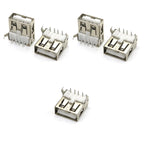 5Pcs USB Type A Standard Port Female Solder Jacks Connector PCB Socket USB-A USB-B Type