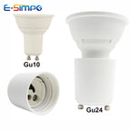 2pcs GU24 To GU10 2 Prong Pin Light Socket Adapter Lamp Holder Converter, Allow You Install Gu10 Lamp In Gu24 Socket