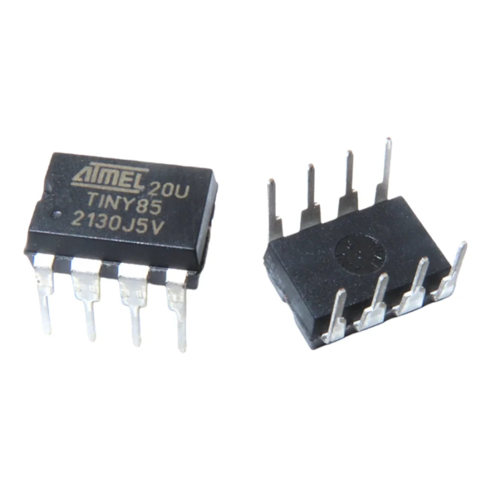 10-1pcs,ATtiny85-20PU DIP-8 ATTINY85 DIP8 85-20PU ATTINY85-20 20U TINY85 DIP 8-bit AVR Microcontroller Chip IC New Original