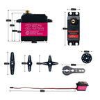 25KG Digital Servo Full Metal Gear IP66 Waterproof for 1:8 1:10 1:12 RC Car Crawler Robot 180/270 Degree High Precision