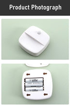 ZQQBYY LED Night Light Motion Sensor Wireless Lights AAA Battery Powered Bedroom Wall Staircase Closet Aisle Body Induction Lamp