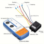 12V 250A Winch Remote Contactor Winch Control Solenoid Relay Twin Wireless Remote Kit Car Motorcycle Off Roaders Accessories