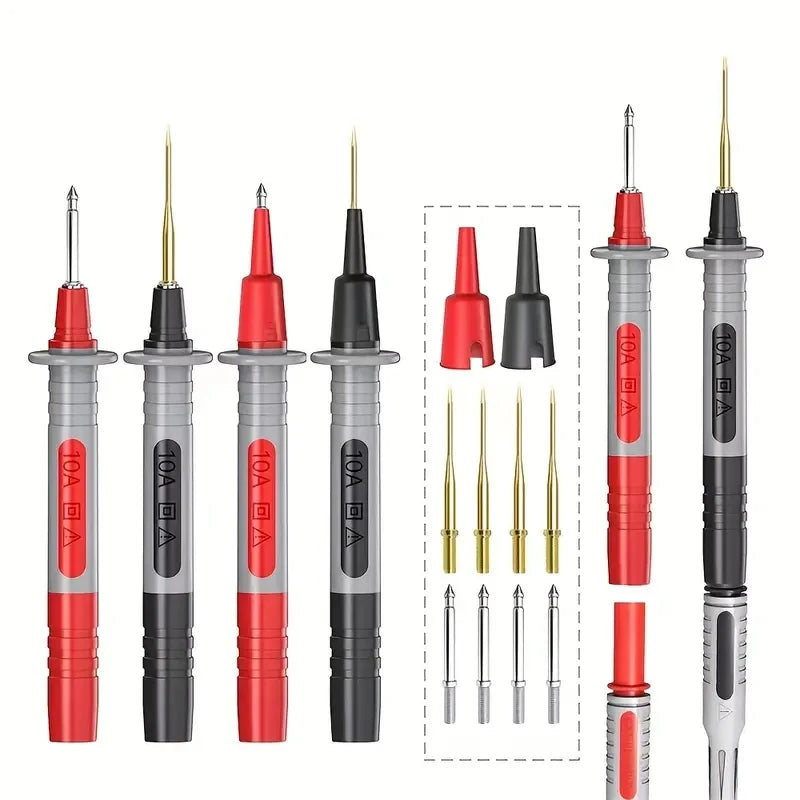 Cleqee P1300 Series Multimeter Test Lead kit 4mm Banana Plug Cable Test Hook Clip Probe Alligator Clip Automotive Tool