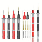Cleqee P1300 Series Multimeter Test Lead kit 4mm Banana Plug Cable Test Hook Clip Probe Alligator Clip Automotive Tool
