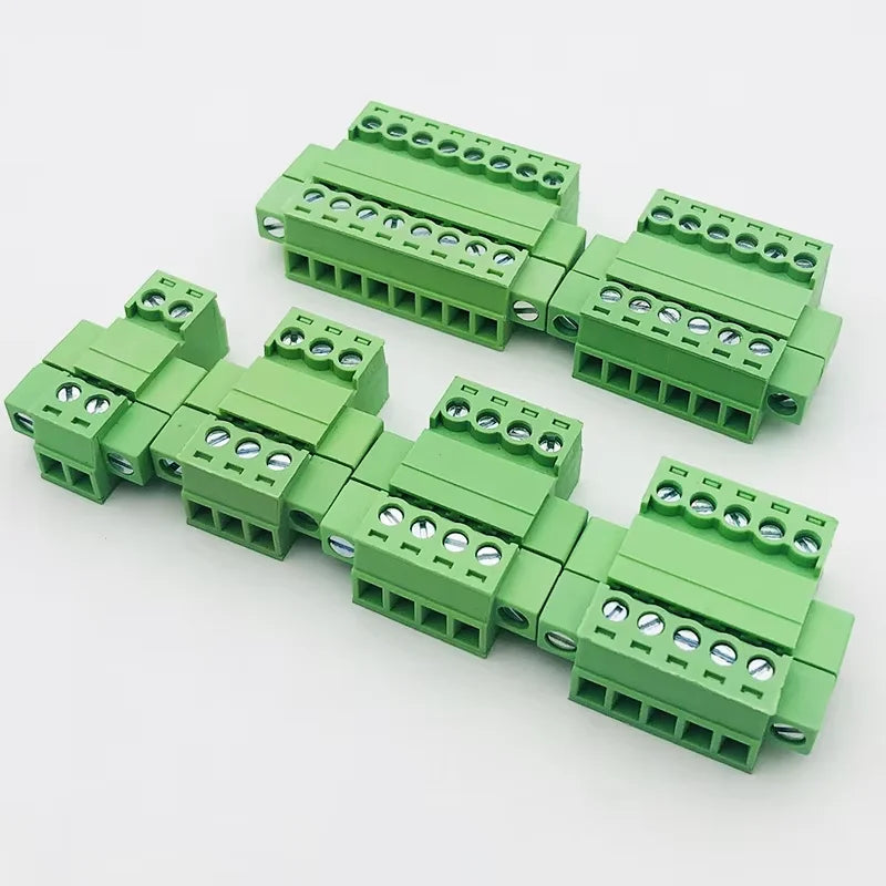 Solder-Free 15EDGRKP-3.81mm Plug-in Terminal Air Docking With Ear Screw Fixing 2EDGRKP 2P3P4P5P6P-24P Phoenix Terminal Connector