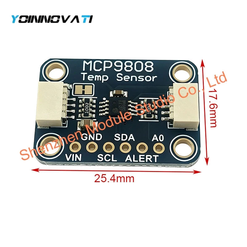 1PCS MCP9808 High Precision I2C Digital Temperature Sensor Breakout Board High Accuracy Temperature Detection Module