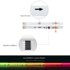 FCOB SPI RGBW IC LED Light Strip WS2814 Addressable 896 LED Dream Color 12mm DC24V SK6812 High Flexible FOB COB Lights RA90 IP30