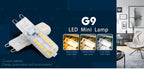 10pcs/lot G9 LED Light Bulb 220V 3W 5W 7W Cold/Warm/Natural White Spotlight for Crystal Chandelier Replace Halogen Lamp Lighting