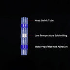10/50/500pcs Solder Seal Wire Connectors 3:1 Crimp Heat Shrink Insulated Electrical Terminals Butt Splice Waterproof Sleeve