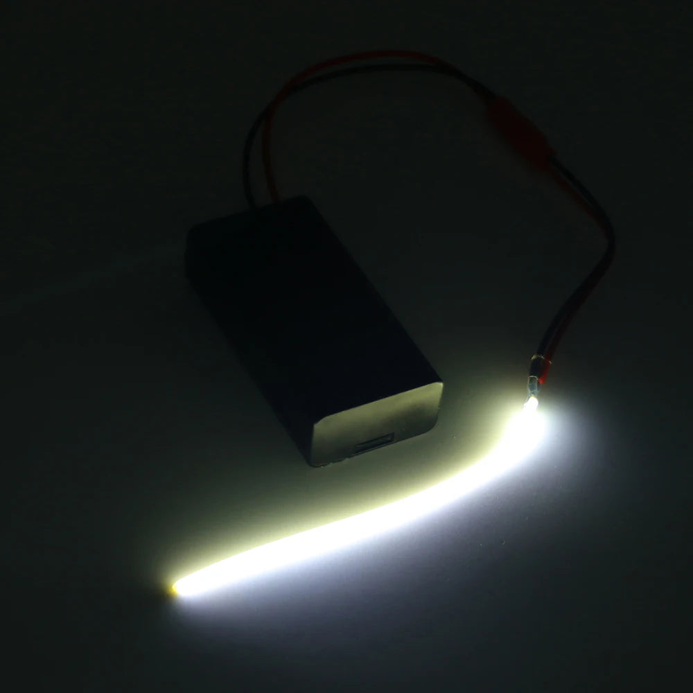 3V 110mm 190mm 300mm LED COB Filament Flexible Battery Lamp White Green Ice Blue Pink Retro Edison Bulb Parts LED Diode Decor