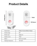 EWeLink Zigbee PIR Infrared Detector Human Motion Sensor Smart Home Security Anti-theft Work With Gateway Alexa Alice Zigbee 3.0