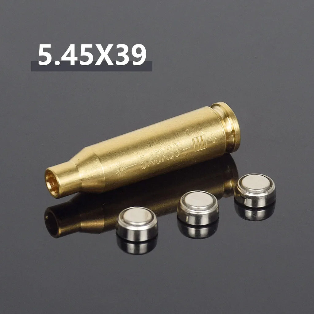 12GA 20GA .308 .223 5.45x39 7.62x39 9x19mm.338 Gauge Red Laser Bore Sighter Training Bullet Boresighter CAL Cartridge Caliber
