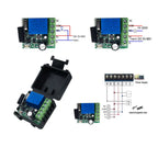 QIACHIP 433MHz Wireless Remote Control Switch Dry Contacts RF Relay Module DC 5V 12V 24V 48V 60V Remote Controls Gate Door Light