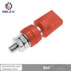 100A 4MM M6 M8 M10 Brass Connector Terminal Binding Post Nut with Caps 40-100A Large Current Banana Plug Jack Socket Connectors