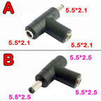 5.5 X 2.1 mm Female to 5.5 X 2.1 mm Male Female DC Power Connector Adapter Laptop 5.5*2.5 Female to Male 5.5*2.5