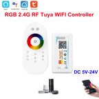 DC5-24V Tuya Wifi Wireless LED Controller Support iOs Android APP Alexa Google Voice Control for DIM CCT RGB RGBW RGBCCT Strip