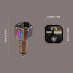 Car Adapter Bluetooth FM Transmitter For Car PD30W&QC3.0 Car Charger Bluetooth Adapter Zinc Alloy Color Light Hands-Free