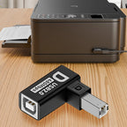 Elbow USB2.0 Printer Adapter USB Type B Male to Female For Printer Hard Drive Base Fax Machine Scanner USB 2.0 Printer Adapter