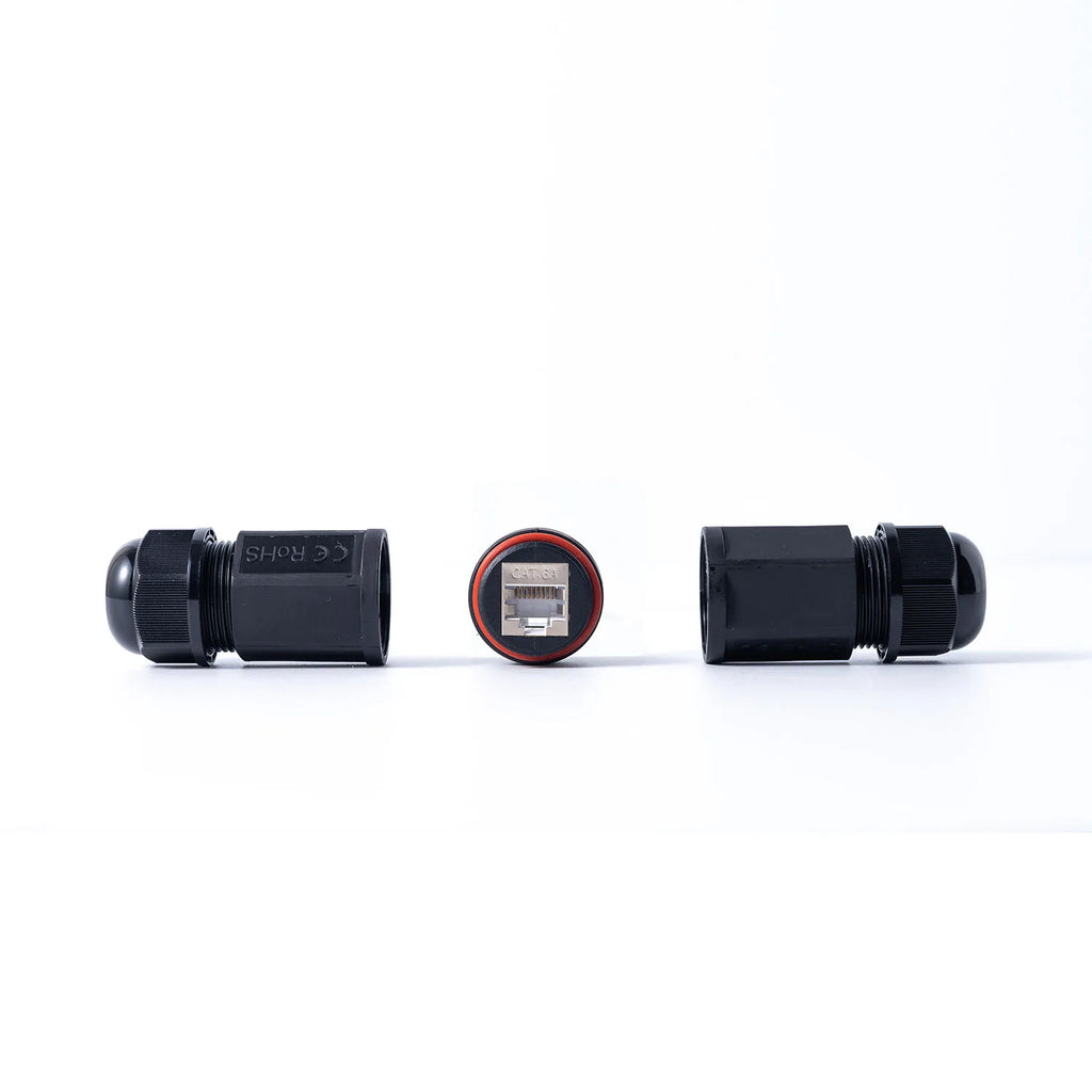 RJ45 Connector Outdoor Waterproof Female To Female Port Network LAN Splitter Transfer Head Adapter Coupler CAT5e CAT6