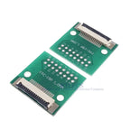 20 pcs FPC FFC 15 PIN 1.0 mm pitch Connector SMT Adapter to 2.54 mm Space 1.00 inch pitch through hole DIP PCB adapter solder