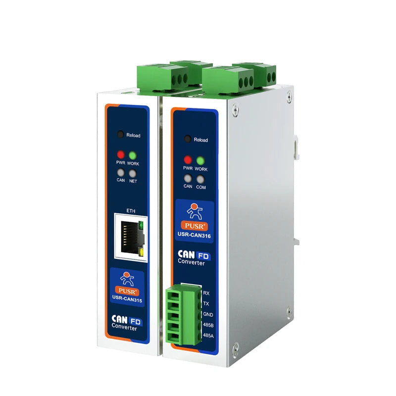 PUSR CANFD Protocol Converter CANFD to Ethernet CANFD to RS485 RS232 Modbus RTU to Modbus TCP USR-CAN315/316