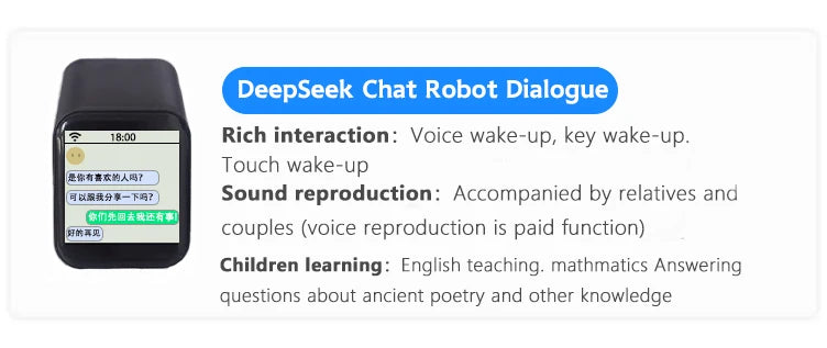 ESP32-S3 DeepSeek AI Chat Box 1.54 Inch LCD N16R8 Development Board Display Screen Voice Intercom Robot Electronic Clock