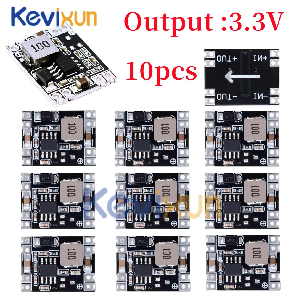 1pcs/5pcs 3.3V 5V 9V 12V Power Module Adjustable MP1584EN DC DC 3A Power Step-Down Descending Output Module LM2596
