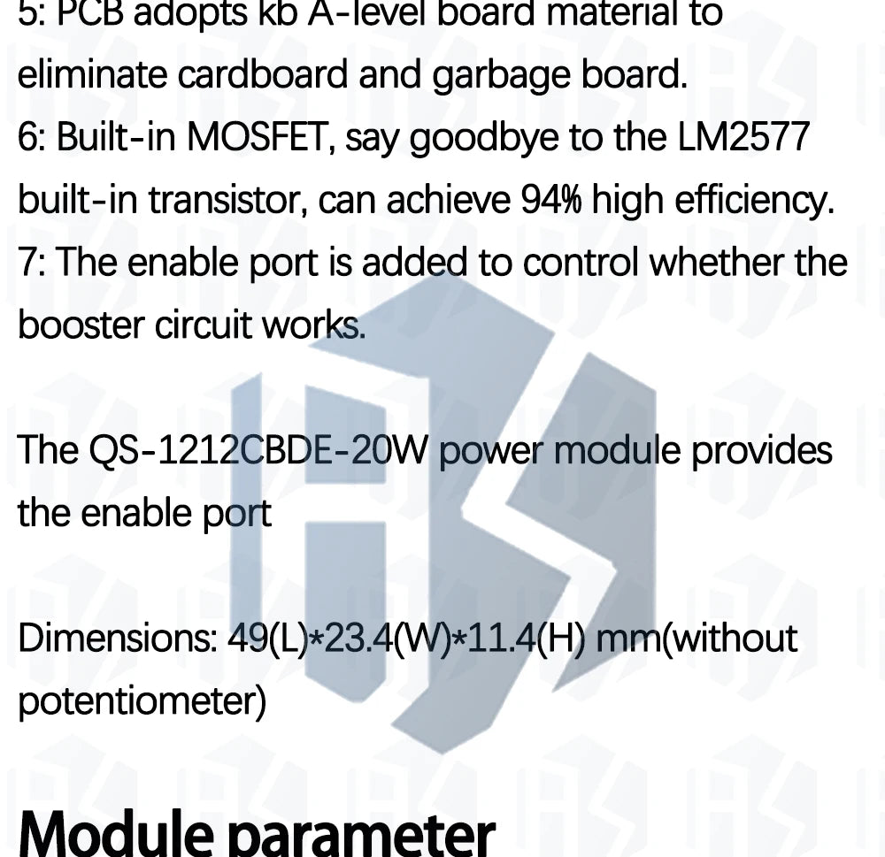 XL6009 Boost module 1.2-35V 20W Adjustable Power Supply Module for Arduino DIY