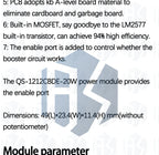 XL6009 Boost module 1.2-35V 20W Adjustable Power Supply Module for Arduino DIY
