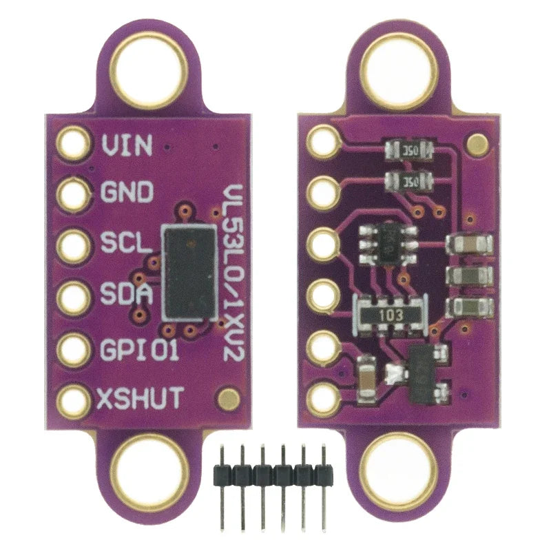 VL53L0X Time-of-Flight (ToF) Laser Ranging Sensor Breakout 940nm GY-VL53L0X V1/V2 Laser Distance Module I2C IIC GY-530 3.3V/5V