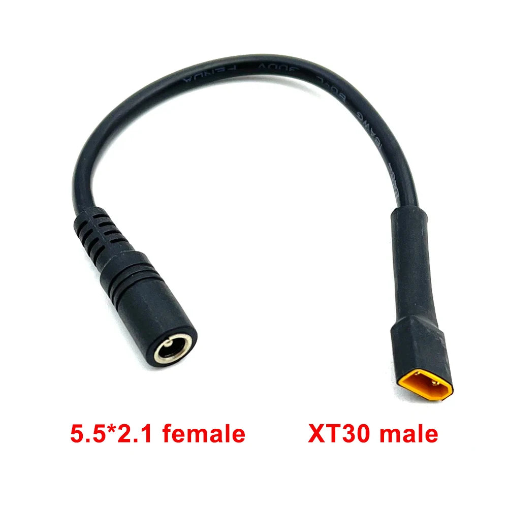 HPXGRC XT60 XT30 T Plug Female Male To DC 5.5*2.1mm Connector Battery Charging Adapter Cable Conversion for DC Power Charger
