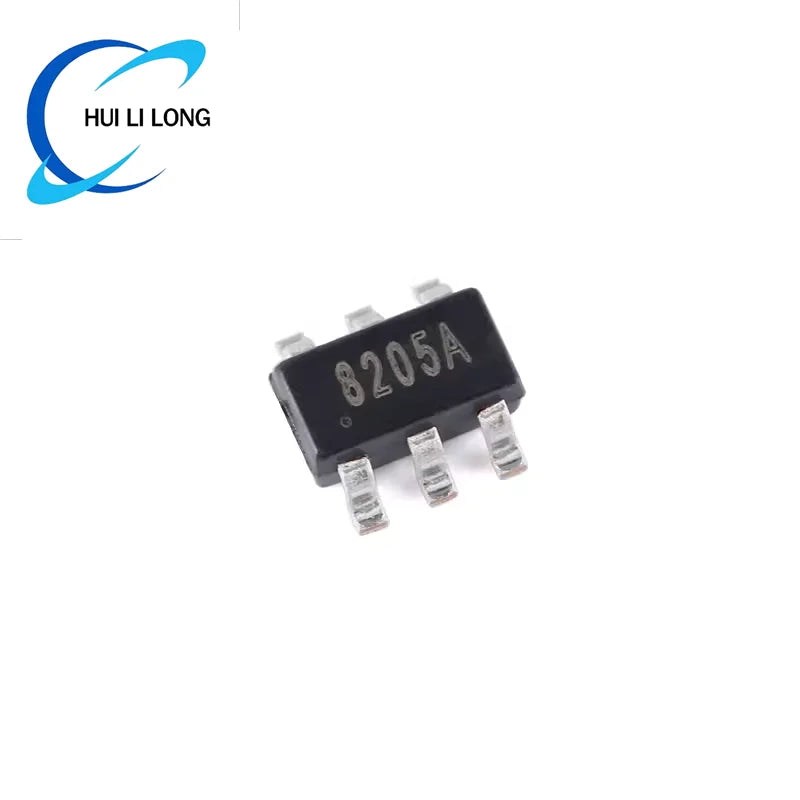 10pcs  DW01+ 8205A 8205 SOT23-6 Lithium Battery Protection Dual N-channel MOS Field Effect Transistor IC Chhip Each 10pcs