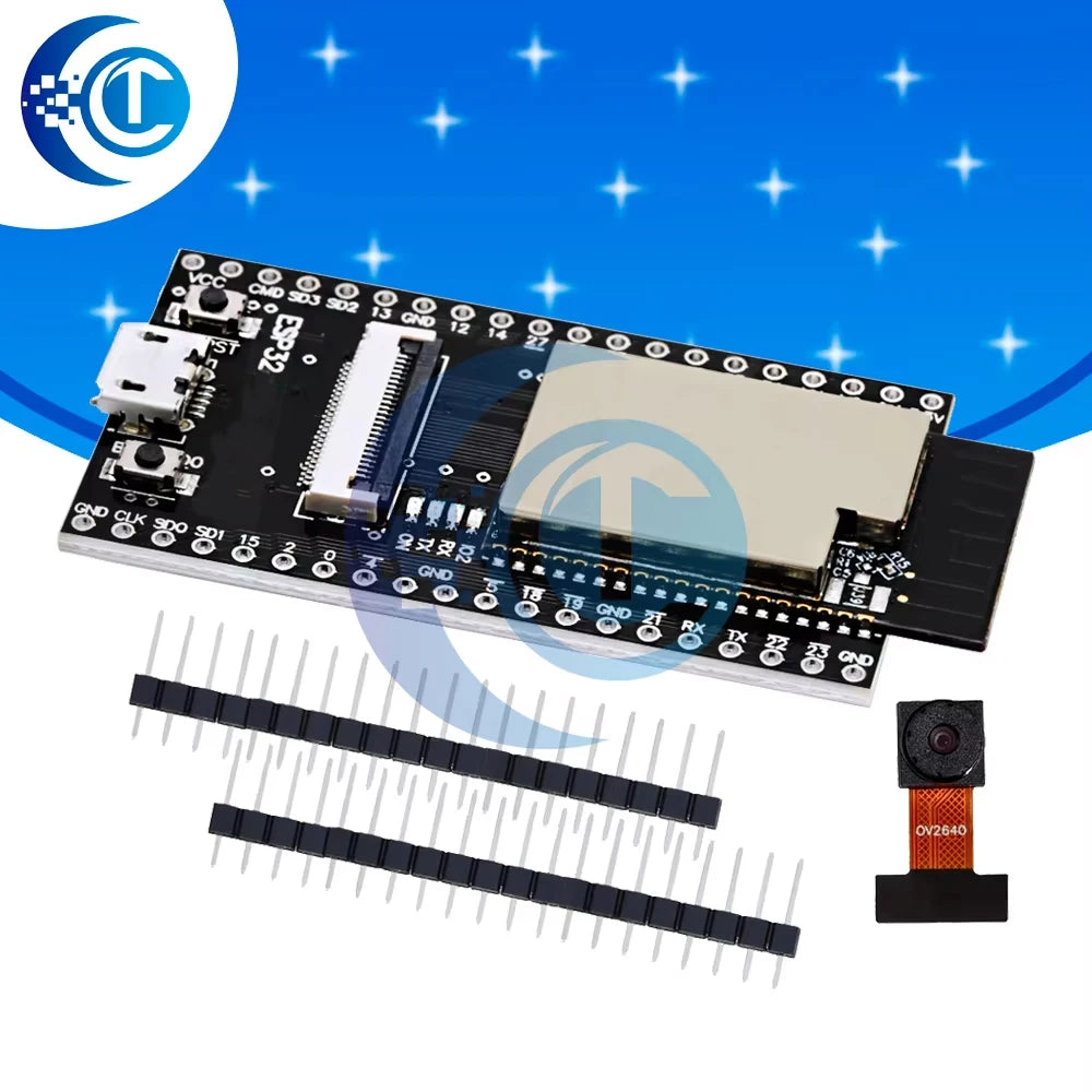 ESP32-W-ROVER Board with Camera ESP32 CAM Camera Module Wi-Fi Bluetooth Module for Arduino IDE C Python Code GC2640