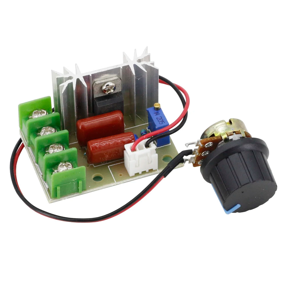 Voltage Regulator 2000 Watt AC 50 - 220 Volt Dimmer SCR Power Regulator Motor Speed Controller Home Improvement Regulators 2000W