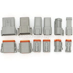 1Set DT Waterproof Automotive Connector Plug Kit DT06-2S/DT04-2P 3P 4P 6P 8P 12P Male Female Plug Socket For Automobile 22-16AWG