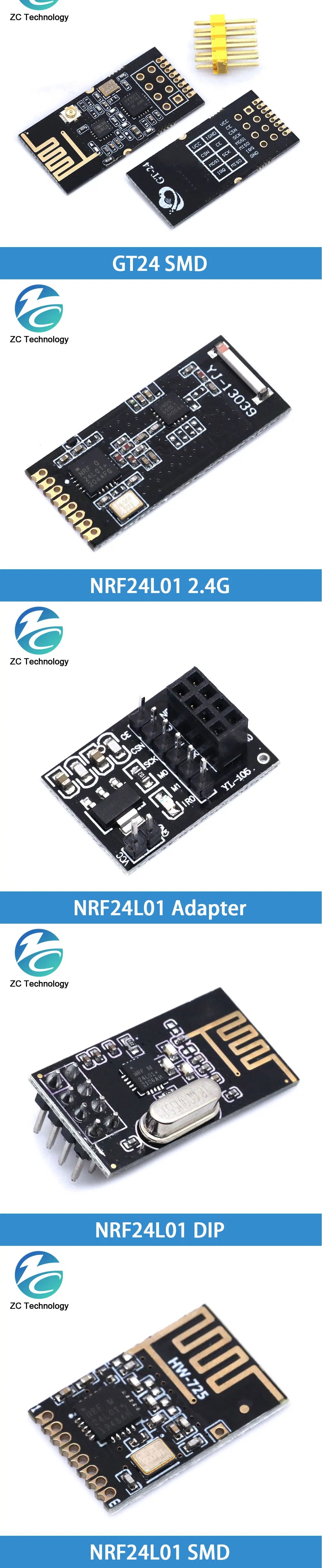 NRF24L01+ 2.4G Wireless Data Transmission Module 2.4GHz NRF24L01 Upgrade Version NRF24L01+PA+LNA 1000 Meters For Arduino