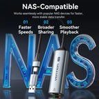 Vention USB A C 2.5G Ethernet Adapter USB 3.0 2500/1000 Mbps Network Card for MacBook iPad USB Lan RJ45 for PC Windows Laptop
