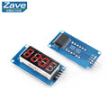 TM1637 4 Bits Digital LED Display Module For arduino 7 Segment 0.36Inch Clock RED Anode Tube Four Serial Driver Board Pack
