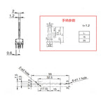 1pcs Original Travel RS45 Series Straight slip potentiometer 10KB×2 DCV1024 Total length 60mm DDJ-SB DDJ-SB2 DDJ-SB3 DDJ-400