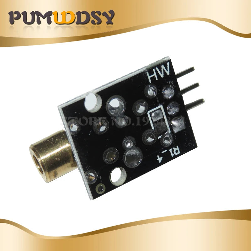5PCS 650nm Laser sensor Module 6mm 5V 5mW Red KY-008 Laser Dot Diode Copper Head for new