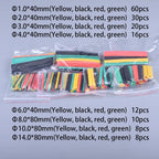 127-800pcs Heat-shrink Tubing Thermoresistant Tube Heat Shrink Wrapping Kit Electrical Connection Wire Cable Insulation Sleeving