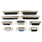5pcs HD D-SUB 15 26 44 50 62 Pin Male Female Solder Type Connector Mount Serial Port Adapter 3 Rows DB15 DB26 DB44 DB50 DB62