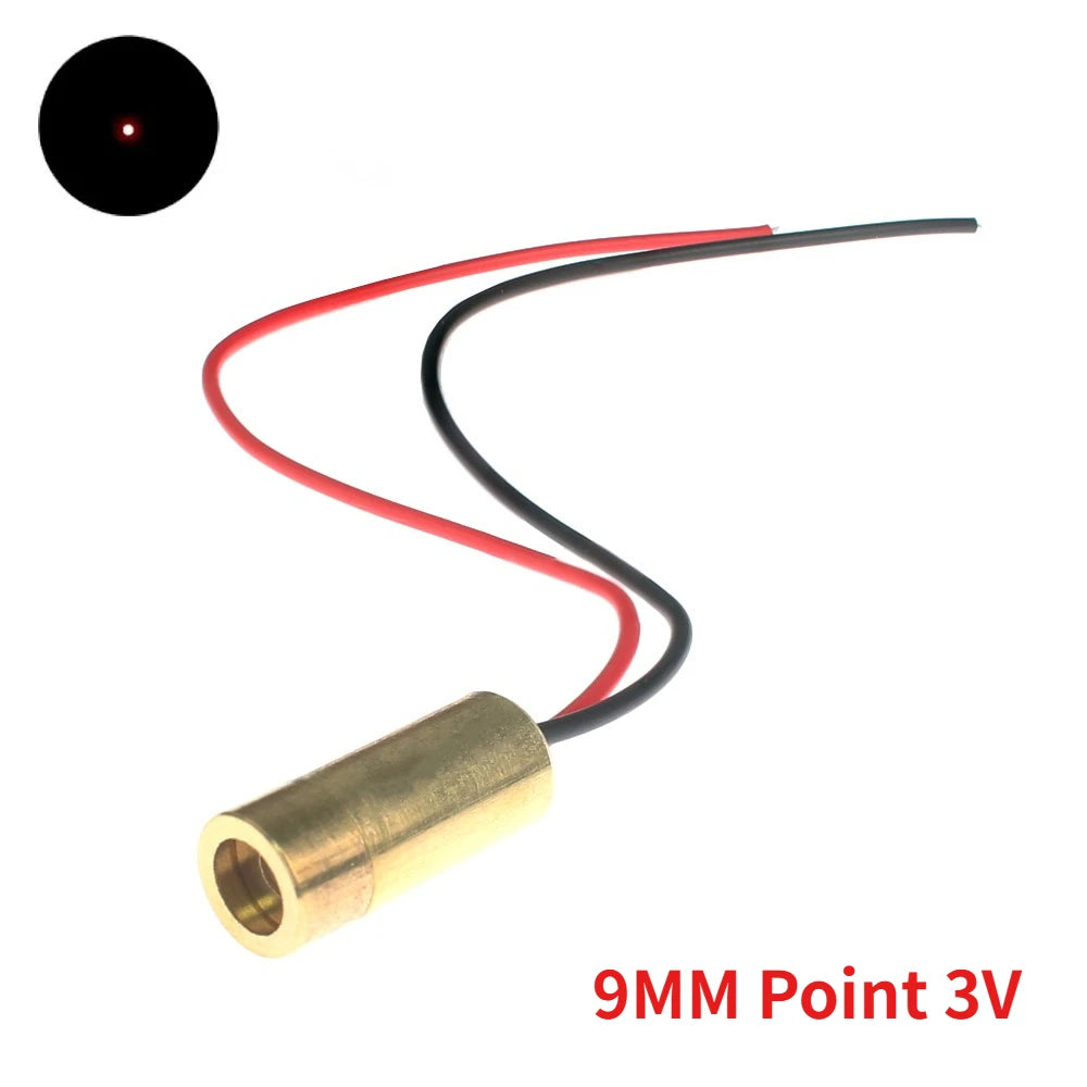 Laser Diode 650nm 5mW Red Point / Line / Cross Laser Module Head Glass Lens Focusable Industrial Class