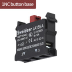Waterproof Button Switch Momentary Self Reset Self Locking Flat Round Head 22mm Power Push Button Switch 10A 1NO 1NC Red Green